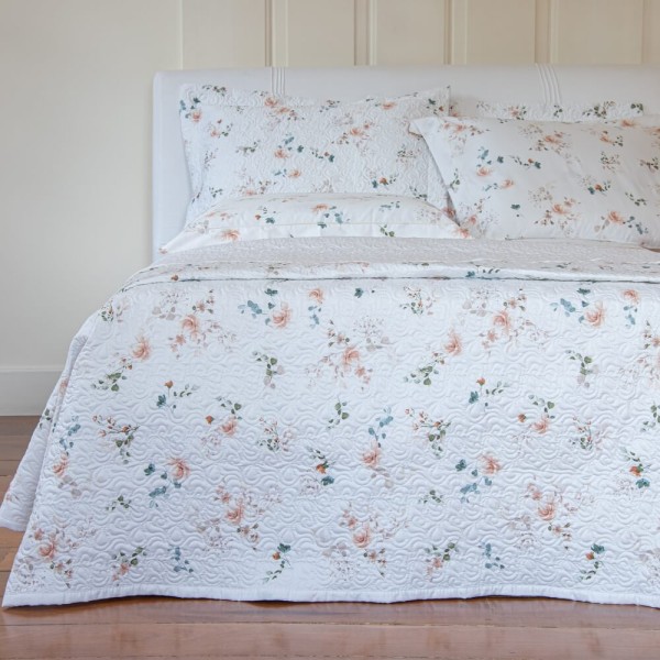 Encontraproduto.com.br - Colcha trapuntada cetim 300 fios Firenze estampada