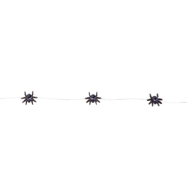 Encontraproduto.com.br - Cordão Luz Aranhas Assustadoras Halloween Com Led de 150 cm