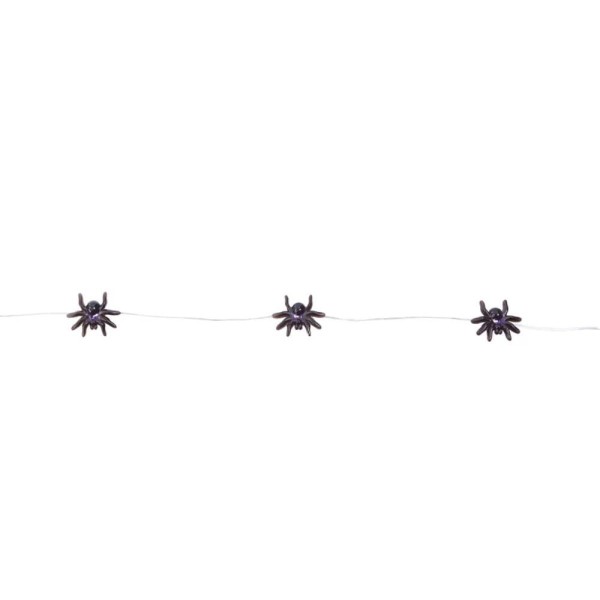 Encontraproduto.com.br - Cordão Luz Aranhas Assustadoras Halloween Com Led de 150 cm