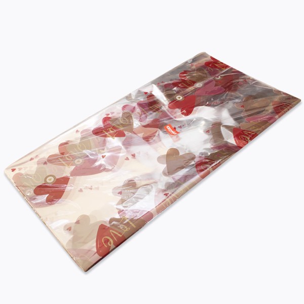 Encontraproduto.com.br - Saco Para Cesta Cromus Passione Decorado Tam 60x90 cm Pacote com 25 un