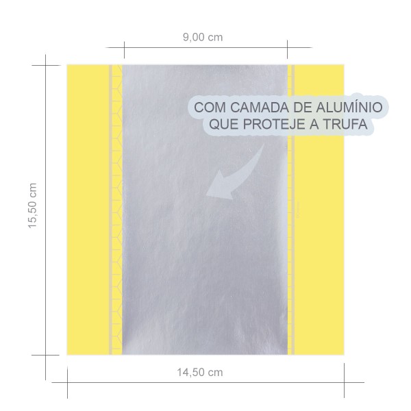 Encontraproduto.com.br - Embalagens Para Trufas Star Amarelo C/100un