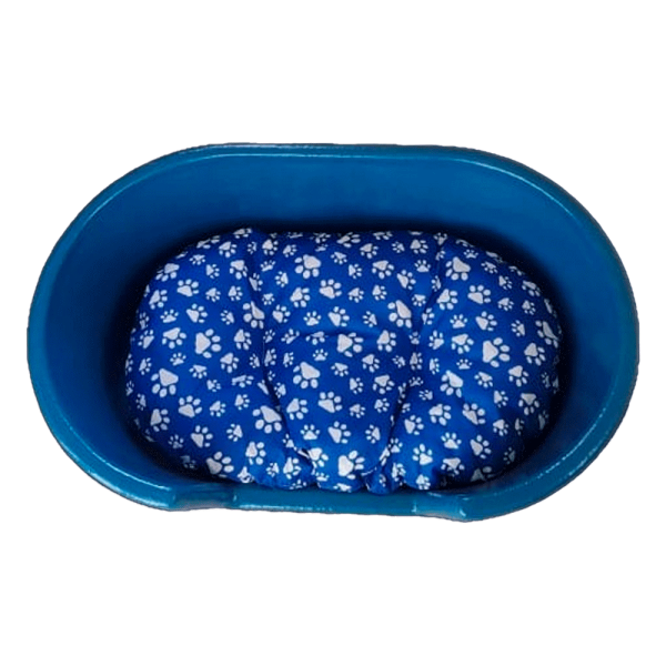 Encontraproduto.com.br - Cama Plástica com Colchão Azul Dog Lar