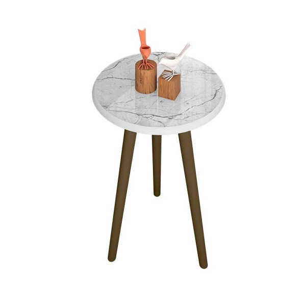 Encontraproduto.com.br - Mesa Lateral Retrô Brilhante Bechara