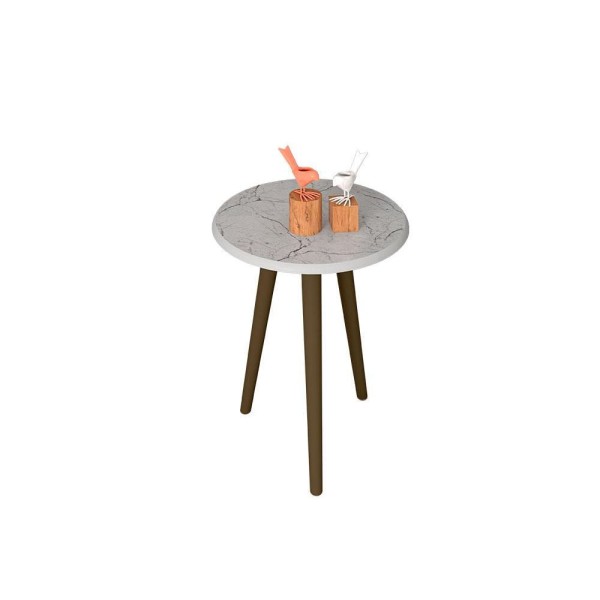 Encontraproduto.com.br - Mesa Lateral Retrô Brilhante Bechara