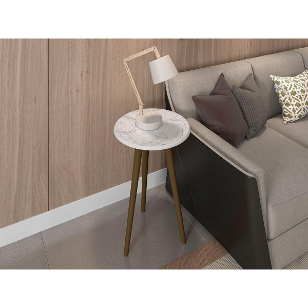 Encontraproduto.com.br - Mesa de Apoio Retrô Brilhante Bechara