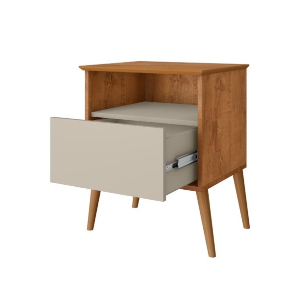 Encontraproduto.com.br - Mesa de Cabeceira 1 Gaveta Cancun Bechara