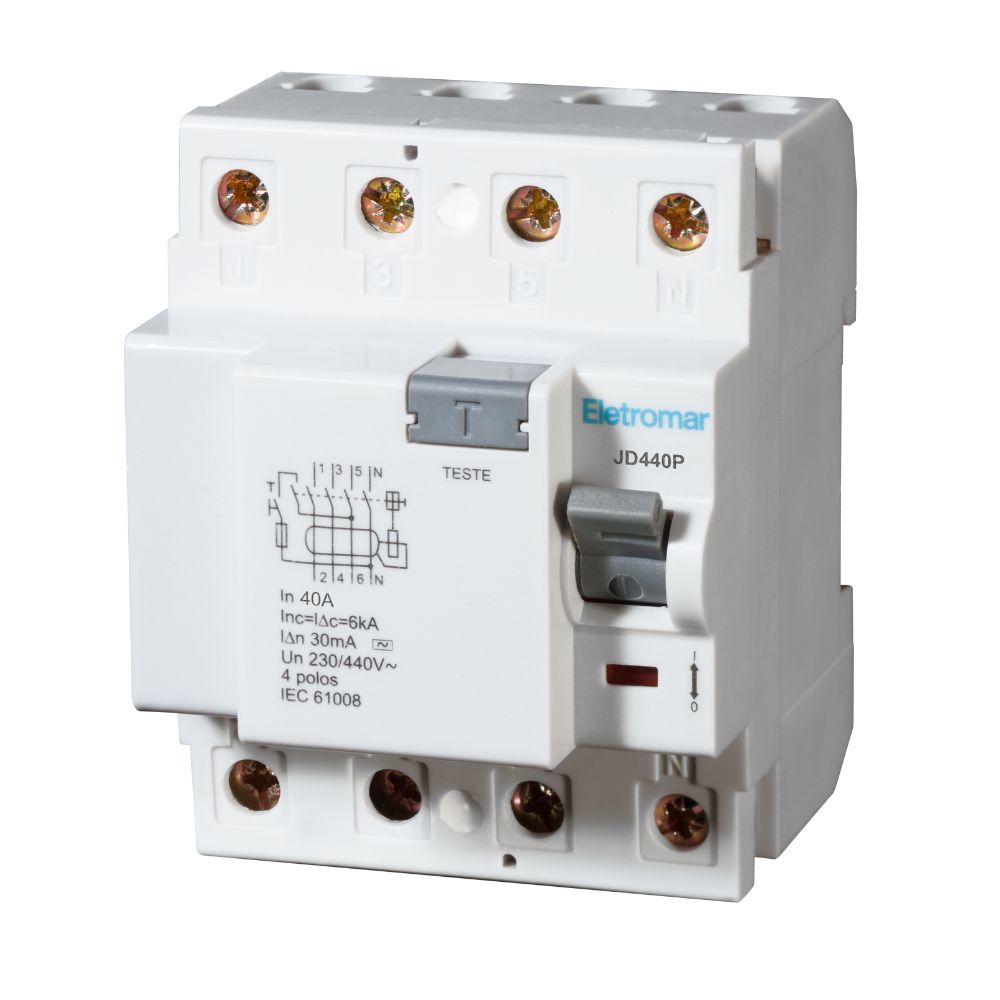 Interruptor Diferencial 4p 40a 30ma Jd440p Eletromar