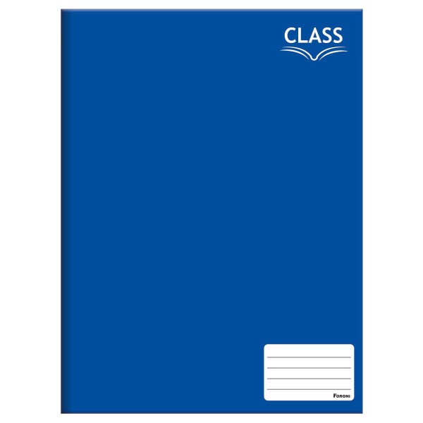Caderno Linguagem Brochura Capa Dura 48Fls Azul Foroni