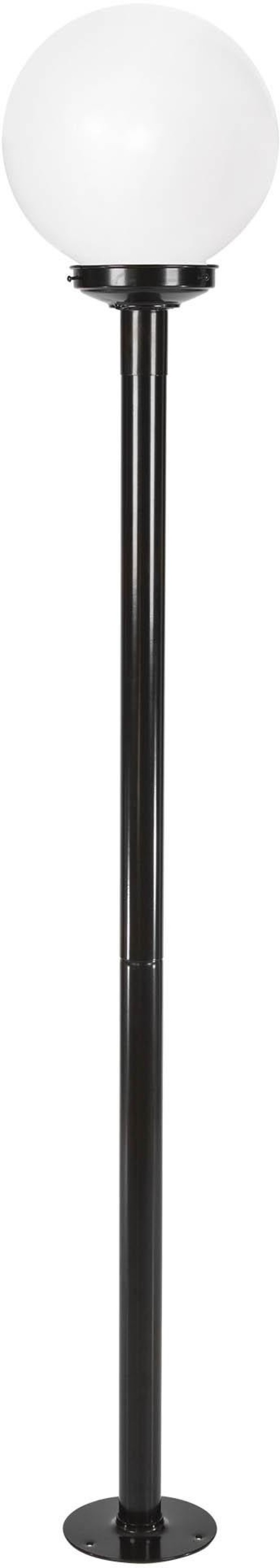 Encontraproduto.com.br - Poste Jardim 2,16M Com Globo Boca 15 1XE27 Preto Blumenau Iluminação