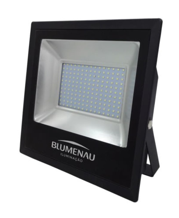 Encontraproduto.com.br - Refletor LED em alumínio 200W 6000K Bivolt preto Slim Blumenau
