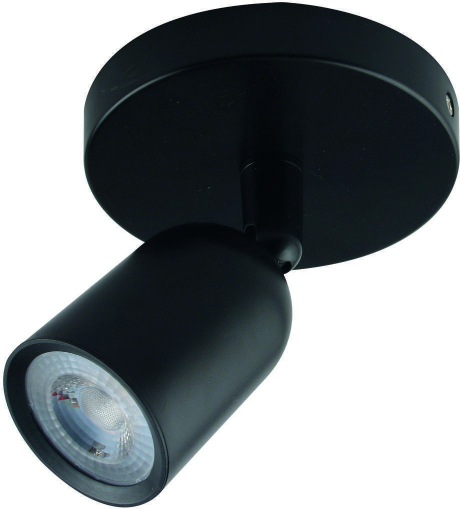 Spot LED de Sobrepor Redondo 5W 6500K Abs Blumenau Preto Bivolt
