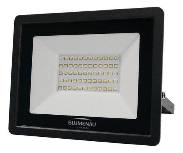 Refletor Tech Led IP65 Alumínioínio 50W 6.500K Bivolt Blumenau Iluminação
