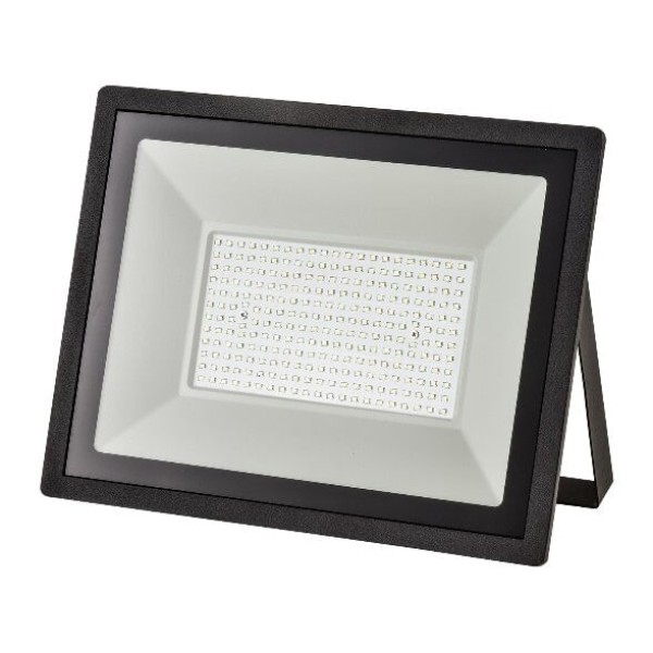 Encontraproduto.com.br - Refletor LED Tech Quadrado 200W 3000K Alumínio E Vidro Blumenau 76200300 Preto Bivolt