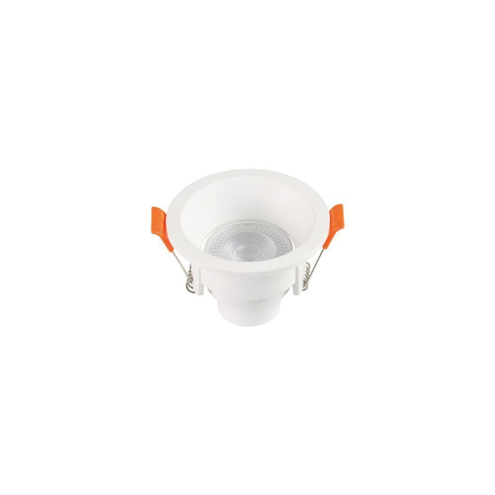 Spot De Led Recuado Blumenau Slim 3w Redondo Branco Bivolt 6500k Luz Branca