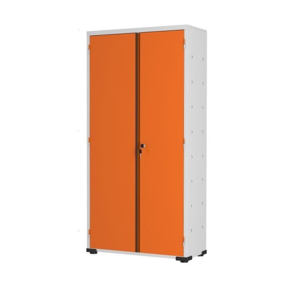 Encontraproduto.com.br - Armário Aço Escritório Fechadura 3 Prateleiras Ea303 Laranja
