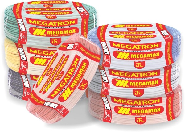 Encontraproduto.com.br - Cabo Flexível Megatron 2,5mm x 100m Rolo 750V Preto (Emb. contém 1un.)