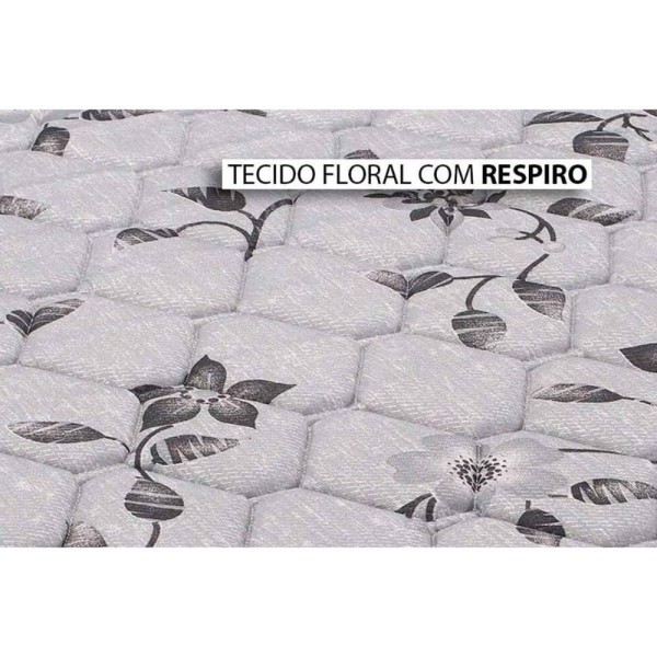 Encontraproduto.com.br - Conjunto Box Casal Colchão Anatômico Herval D28 Ag65 Ortopedic Black + Base Crc Courano White 138x188