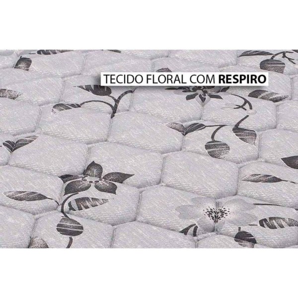 Encontraproduto.com.br - Conjunto Box Casal Colchão Anatômico Herval D28 Ag65 Ortopedic Black + Base Crc Courano White 138x188