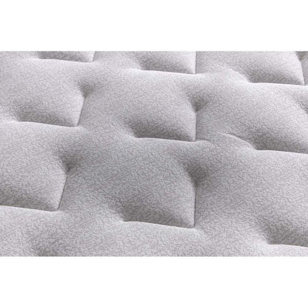 Encontraproduto.com.br - Conjunto Box Queen: Colchão Molas Herval Colchão Maxspring Petra C1662 + Base Crc Suede Gray(158x198x33)