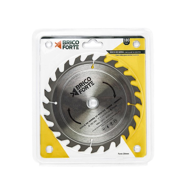 Encontraproduto.com.br - Disco de Serra 180mm 24 Dentes Brico Forte
