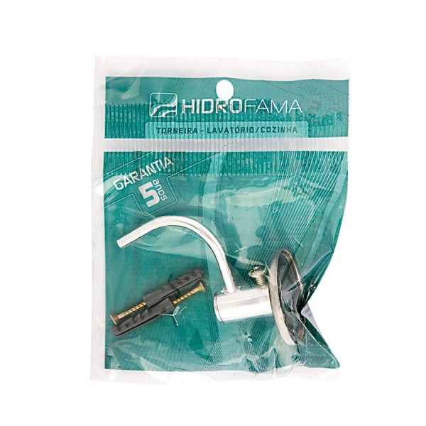 Encontraproduto.com.br - Cabide para Banheiro Hidrofama Classic Cromado