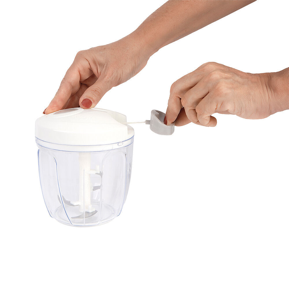 Encontraproduto.com.br - Processador de Alimentos Manual 900 ml Transparente Casa&Ideia