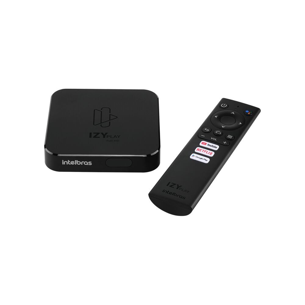 Encontraproduto.com.br - Smart Box Intelbras Android Tv Izy Play Preto Bivolt