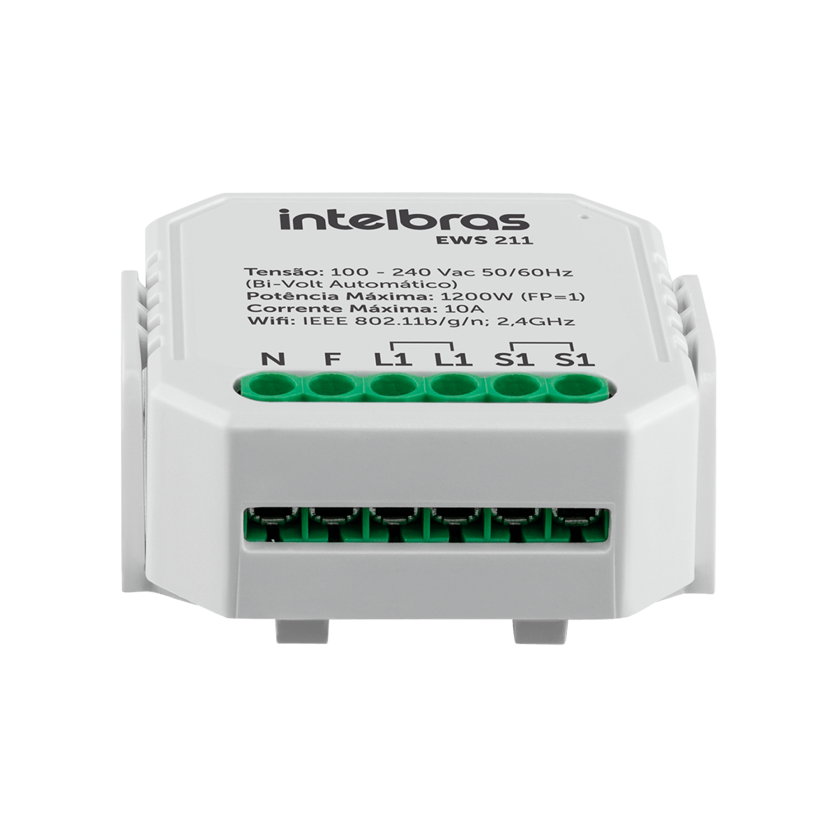Encontraproduto.com.br - Interruptor Controlador de Cargas Wifi 1/1 EWS 211 Intelbras