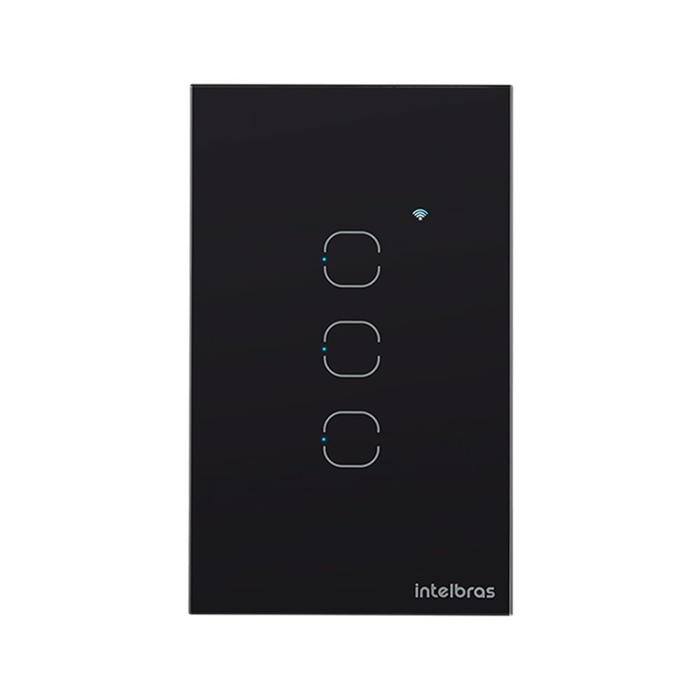 Encontraproduto.com.br - Interruptor Touch 3 Smart Wi-fi EWS 1003 Intelbras