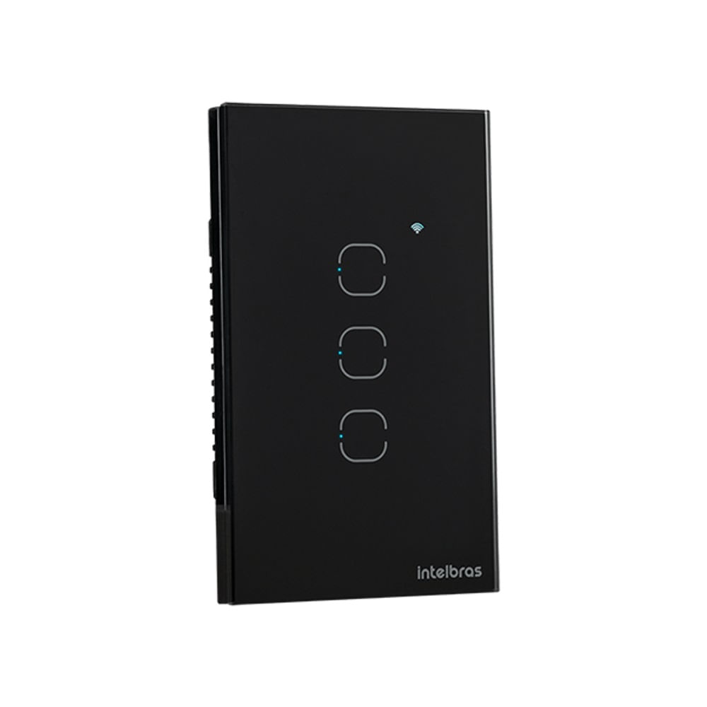 Encontraproduto.com.br - Interruptor Touch 3 Smart Wi-fi EWS 1003 Intelbras
