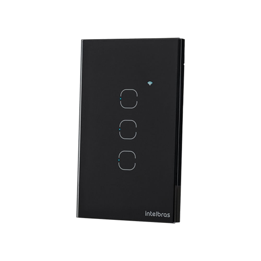 Encontraproduto.com.br - Interruptor Touch 3 Smart Wi-fi EWS 1003 Intelbras