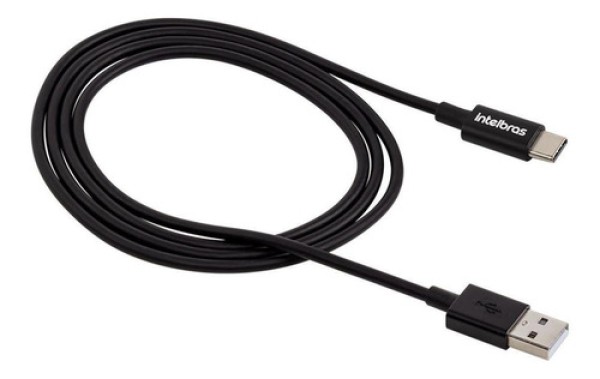 Cabo USB-C - USB-C 1,2m PVC Preto Intelbras EUCC 12PP