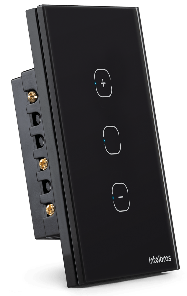 Encontraproduto.com.br - Interruptor Dimmer Smart Wi-Fi Touch Intelbras EWS 1101 Preto