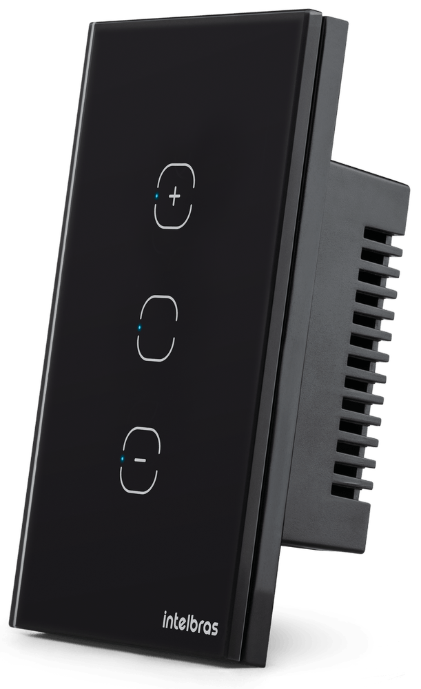 Encontraproduto.com.br - Interruptor Dimmer Smart Wi-Fi Touch Intelbras EWS 1101 Preto