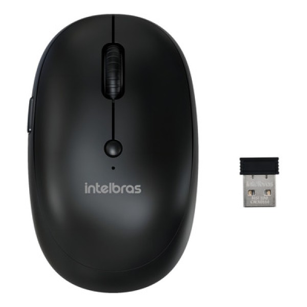 Encontraproduto.com.br - Mouse Intelbras Sem Fio Msi100 - 4290008 Preto Bivolt