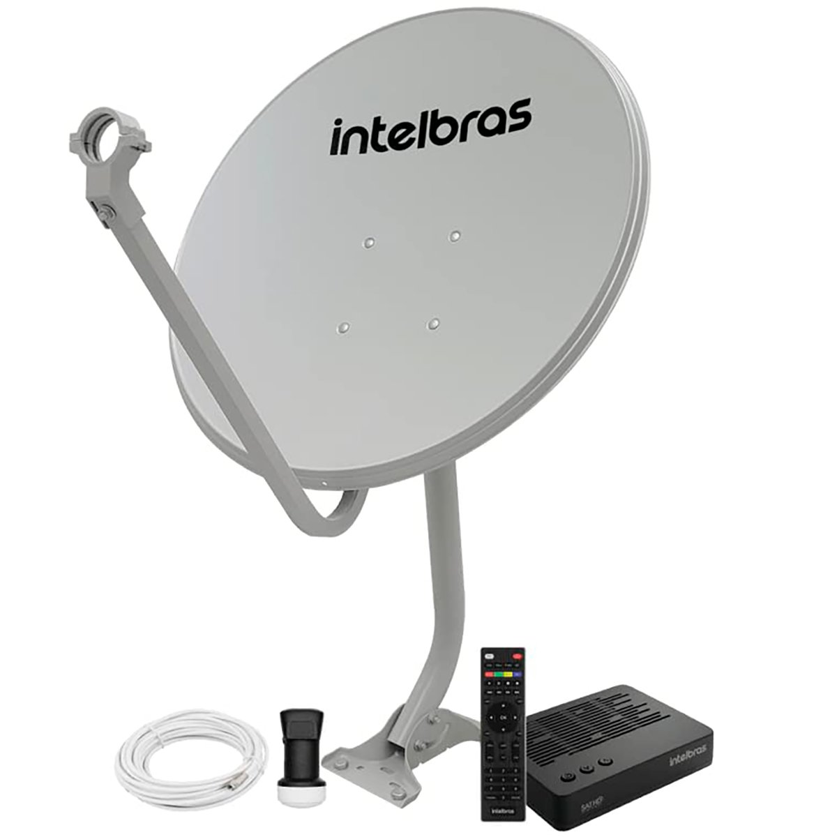 Encontraproduto.com.br - KIT Parabólica Digital Intelbras SAT 800 (Banda KU)