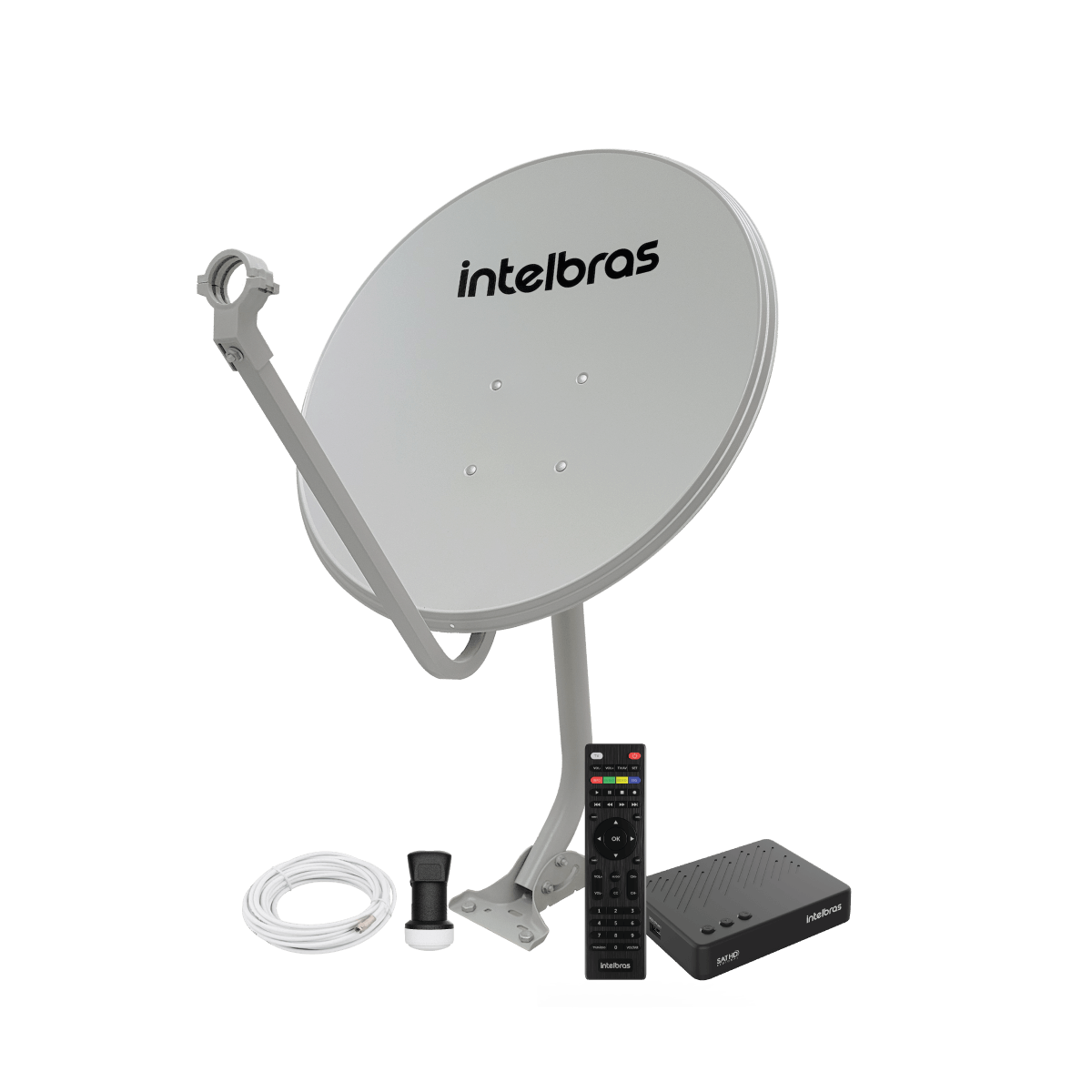Encontraproduto.com.br - KIT Parabólica Digital Intelbras SAT 800 (Banda KU)