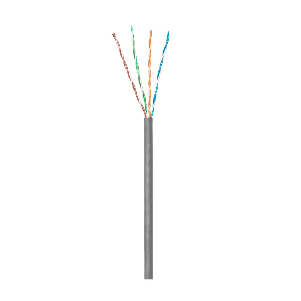 CABO DE REDE LAN CAT5E UTP INTELBRAS, CMX 305M IMPACT 4P - CINZA