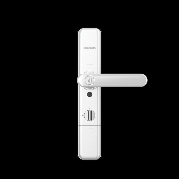 Encontraproduto.com.br - Fechadura Digital Inteligente de Embutir com Biometria MFR 7000 Prata Intelbras