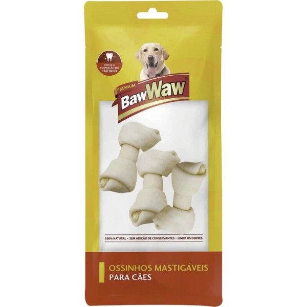 Encontraproduto.com.br - Osso para Cães Baw Waw Nó N°2/3 | Com 3 Unidades