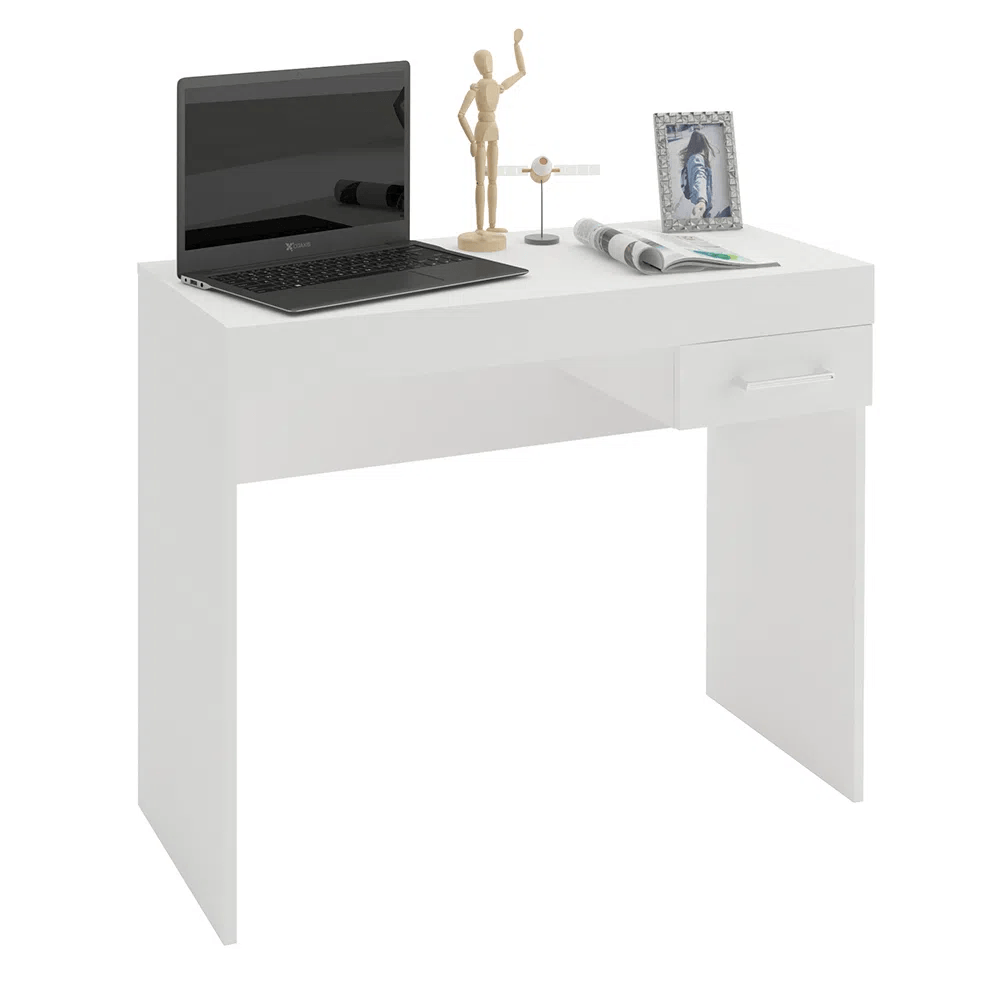 Encontraproduto.com.br - Mesa Notebook Artely Com Gaveta Cooler Cor Branco