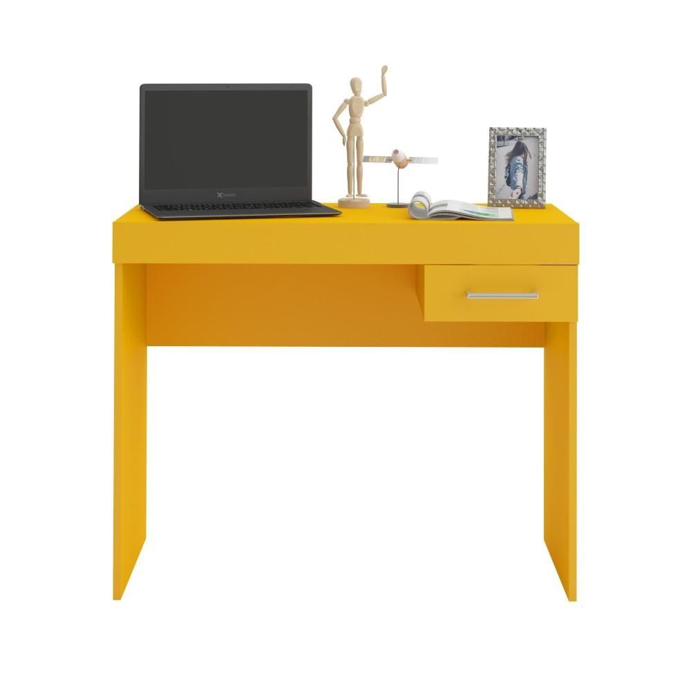 Encontraproduto.com.br - Mesa Para Notebook Cooler Com 1 Gaveta Artely Amarelo