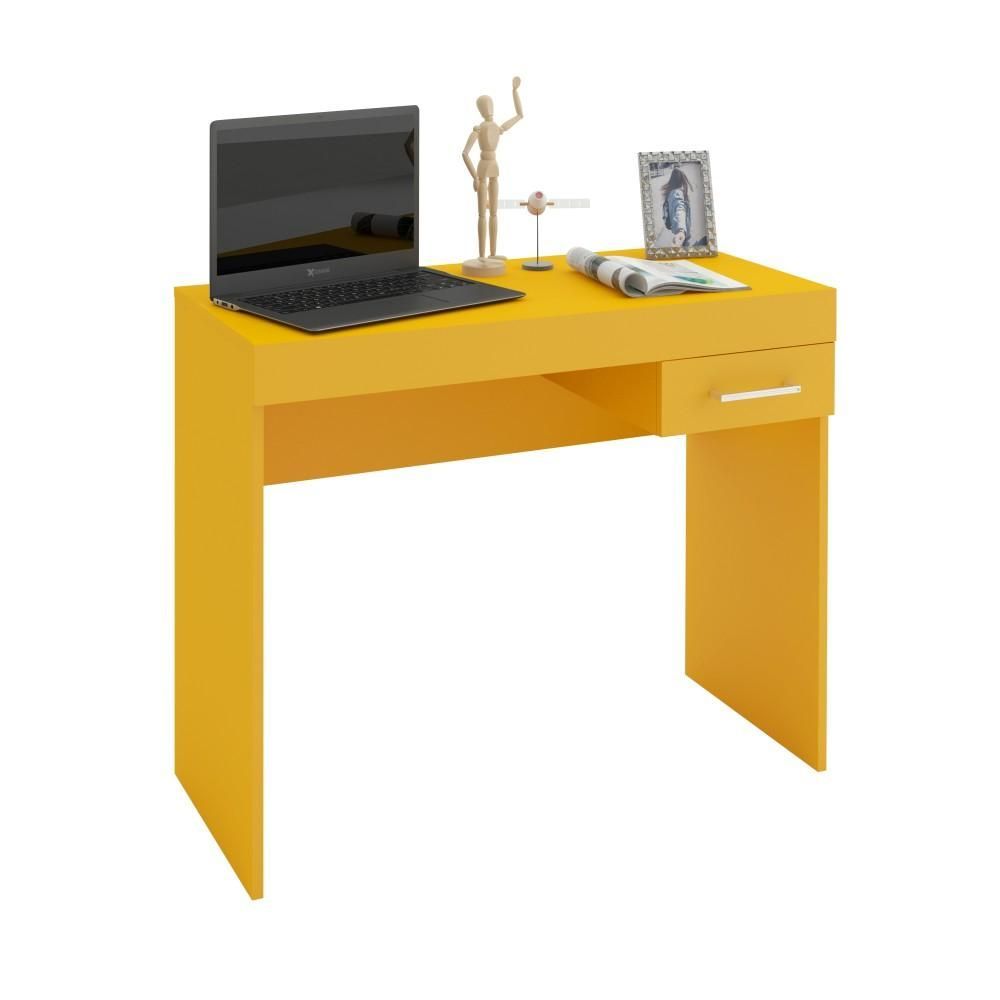 Encontraproduto.com.br - Mesa Para Notebook Cooler Com 1 Gaveta Artely Amarelo