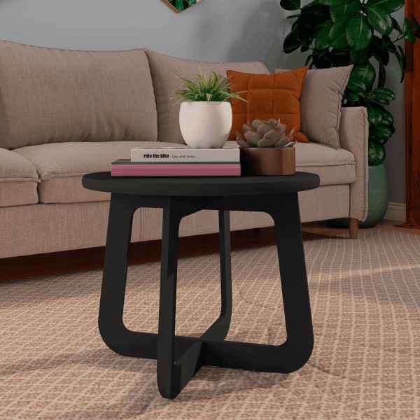 Encontraproduto.com.br - Mesa De Centro Jasmin Off White/carvalho - Artely Móveis