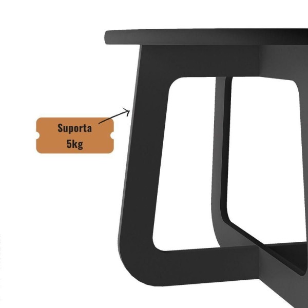 Encontraproduto.com.br - Mesa De Centro Jasmin Off White/carvalho - Artely Móveis