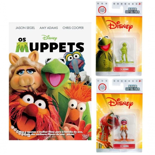 Especial Os Muppets Dvd + 2 Miniaturas Nano Metalfigs