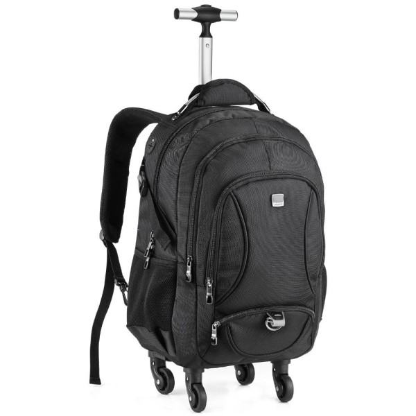 Encontraproduto.com.br - Mochila 4 Rodas Executiva Reforçada Denlex Preto