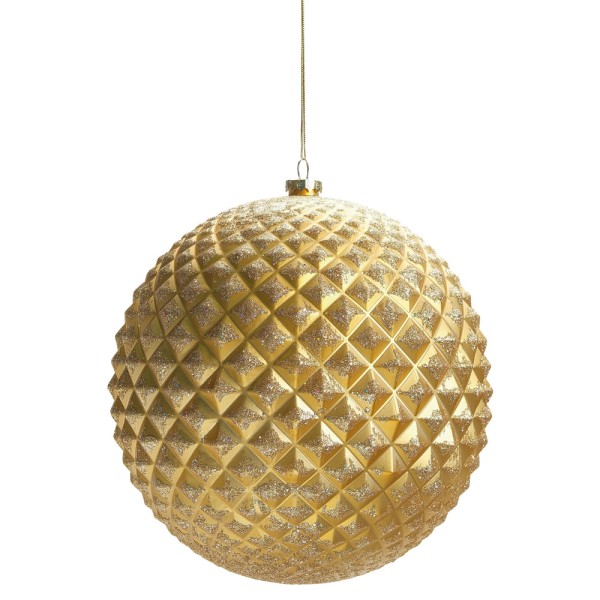 Mega Bola De Natal Gigante Textura De Diamente 25cm 1un