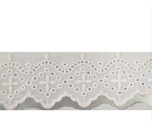 Encontraproduto.com.br - Bordado Inglês De Algodão Trader 092010 C/13,70 Metros Branco