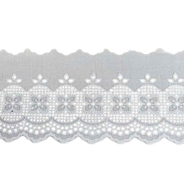 Encontraproduto.com.br - Bordado Inglês De Algodão Trader 003296 C/13,70 Metros Branco